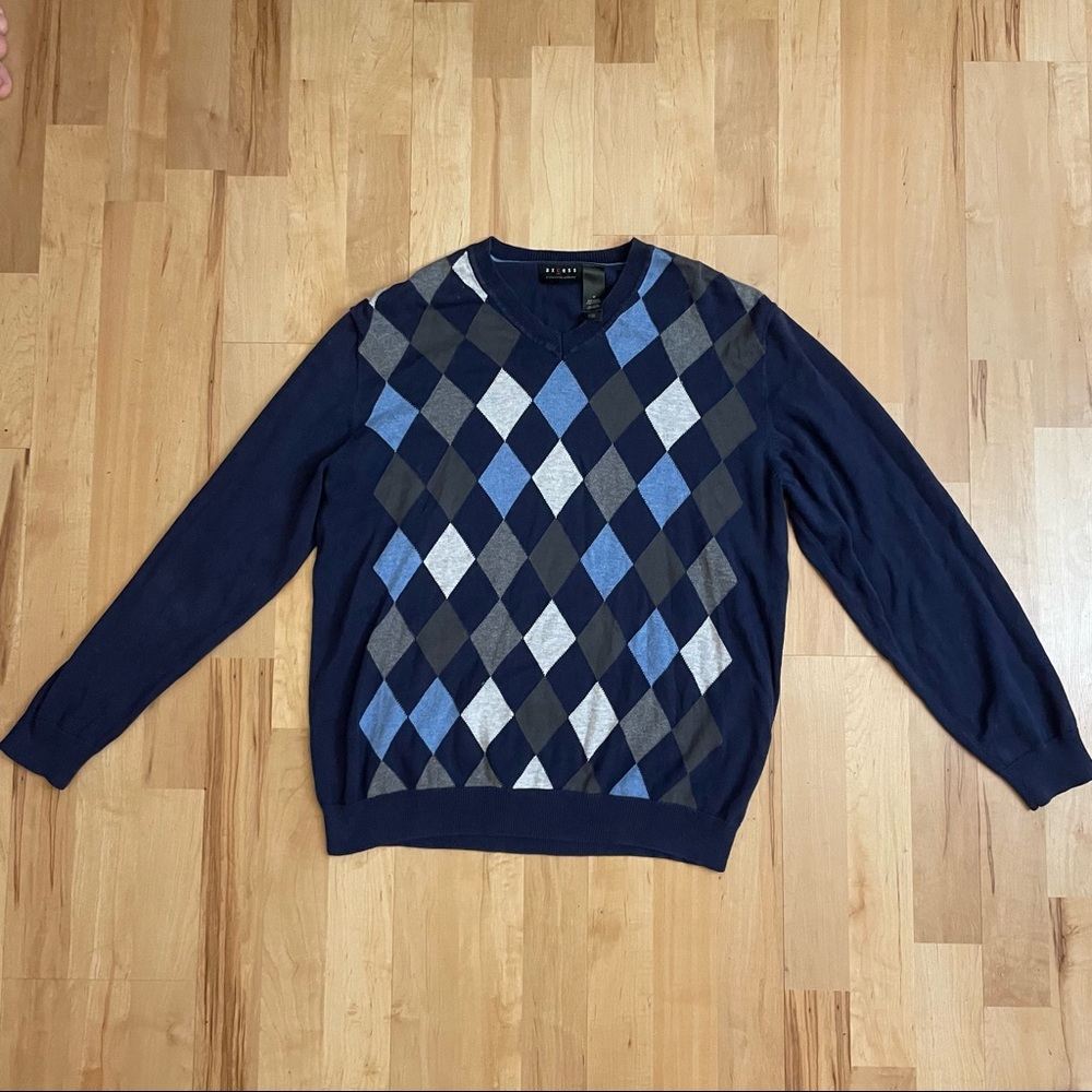 Axcess argyle sweater | size M